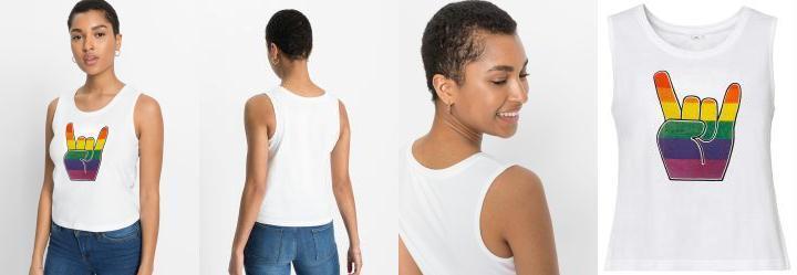 Regata com Estampa Branca