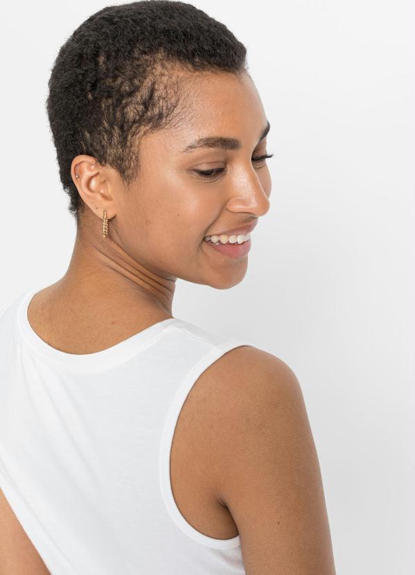 Outlet - Regata com Estampa Branca 3