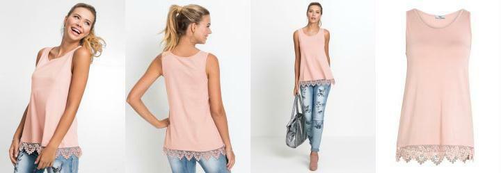 Regata com Renda Guipir Rosa Claro