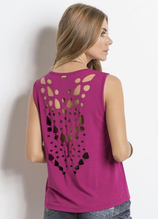 Quintess - Regata com Vazados nas Costas Pink 2