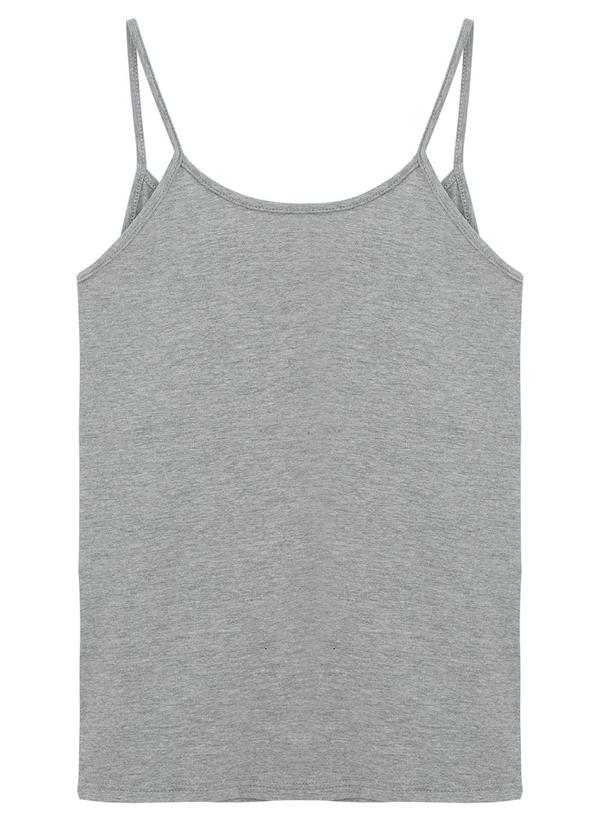 Basicamente - Regata Comfort Feminina Mescla Claro