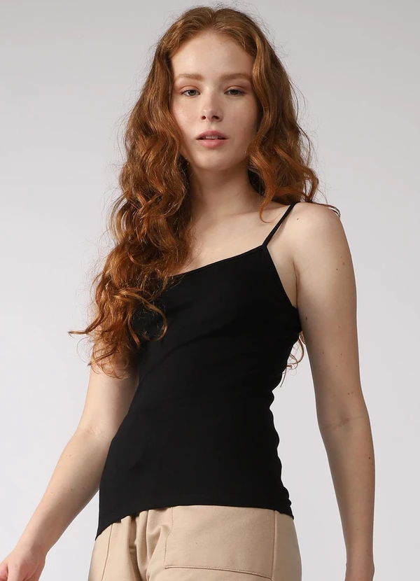 Basicamente - Regata Comfort Feminina Preto