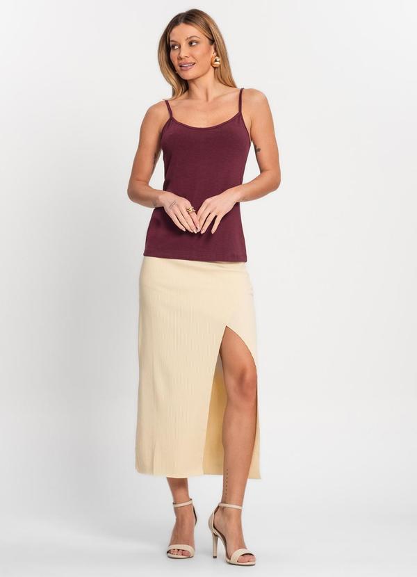 Rovitex - Regata Cotton Básica Feminina Kohmar Vermelho 3