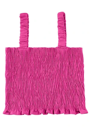 Endless - Regata Cropped Feminina em Lastex Rosa - ENDLESS