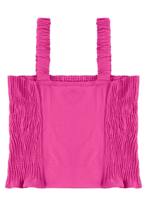 Endless - Regata Cropped Feminina em Lastex Rosa - ENDLESS