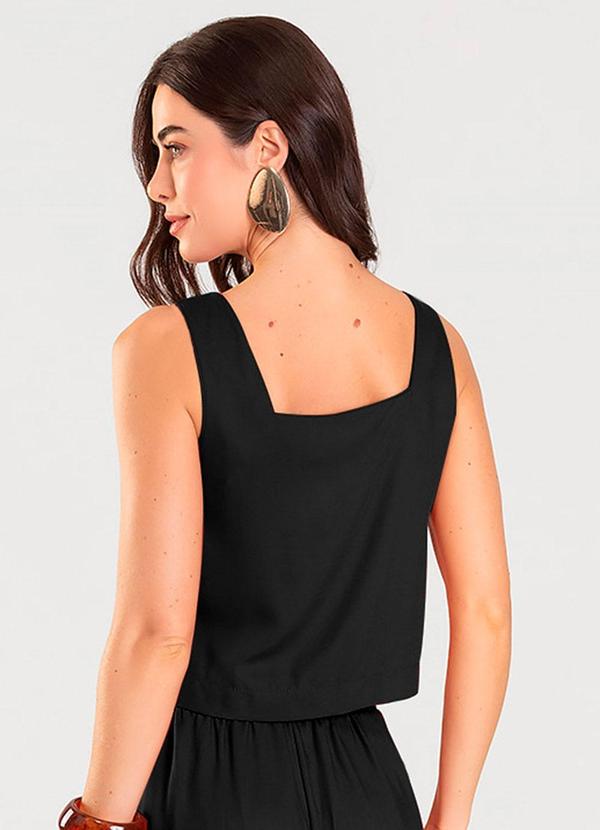 Dianna - Regata Cropped Feminina Preto 2