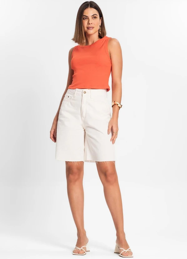Rovitex - Regata Cropped Feminina Ribana Laranja 3