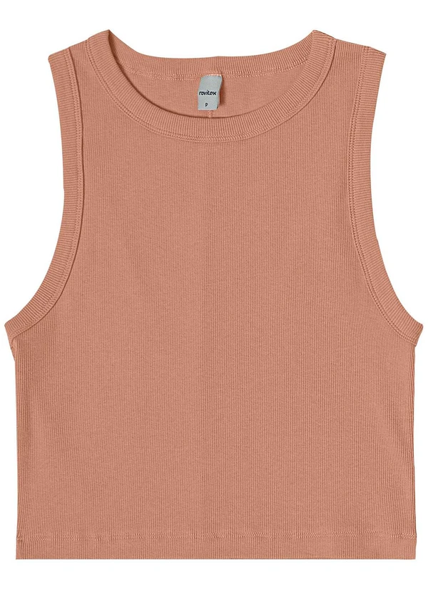 Rovitex - Regata Cropped Feminina Ribana Marrom 2