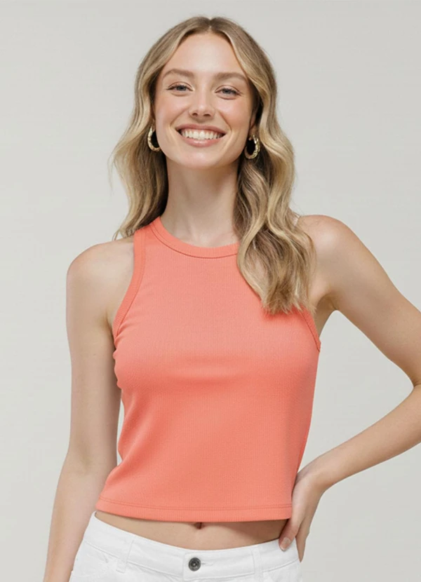 Fakini - Regata Cropped Laranja Fluor