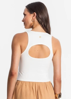 Endless - Regata de Cotton Leve Feminino Bege - ENDLESS