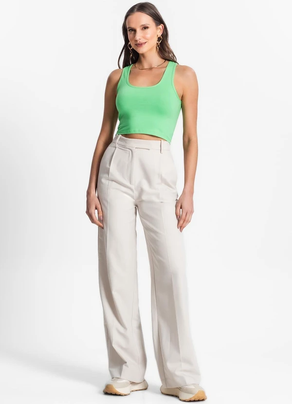 Endless - Regata de Cotton Leve Feminino Verde 3