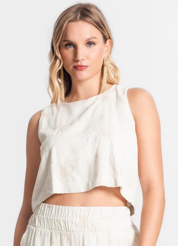 Endless - Regata de Linho Feminina Bege