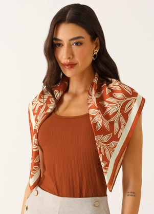 Principessa - Regata de Malha Canelada Terracota Danusa - PRINCIPESSA