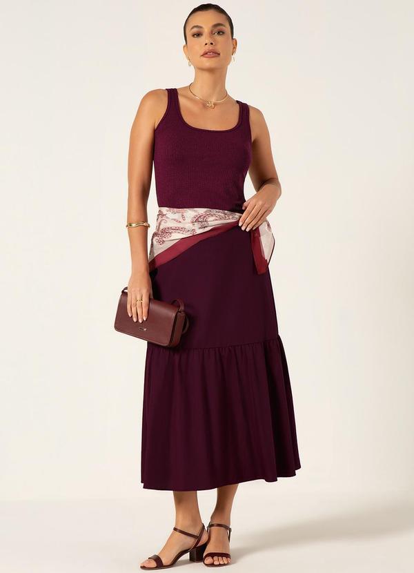 Principessa - Regata de Malha Canelada Danusa Vinho 5