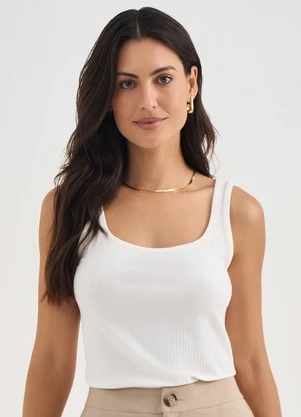 Principessa - Regata de Malha Canelada Off White Danusa - PRINCIPESSA