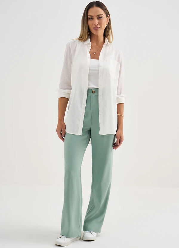 Principessa - Regata de Malha Canelada Off White Danusa 5