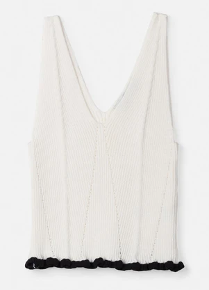 Authoria - Regata de Tricot Off White Branco - AUTHORIA
