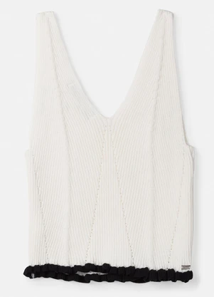 Authoria - Regata de Tricot Off White Branco - AUTHORIA