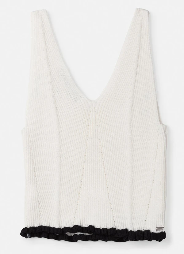 Authoria - Regata de Tricot Off White Branco 2