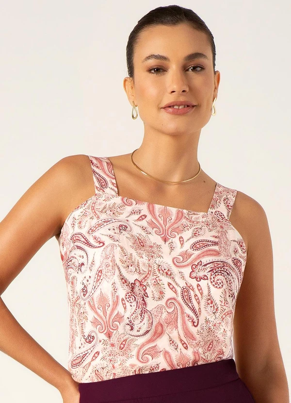 Principessa - Regata de Viscose Estampada Paisley Kelly