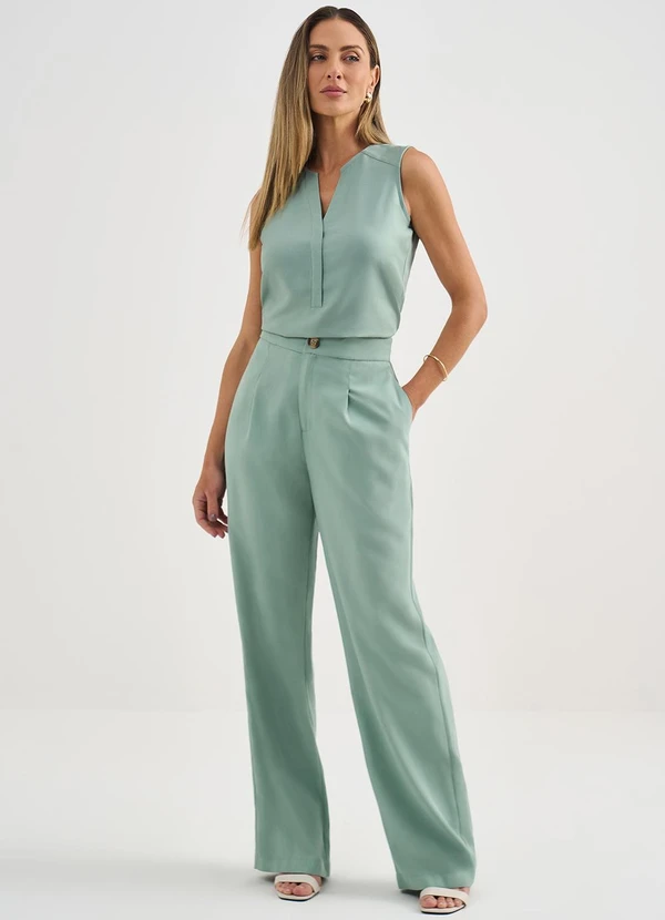 Principessa - Regata de Viscose Verde Sálvia Dete 3