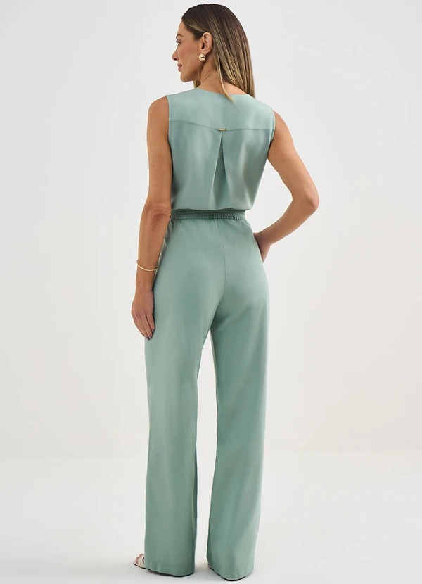 Principessa - Regata de Viscose Verde Sálvia Dete 4