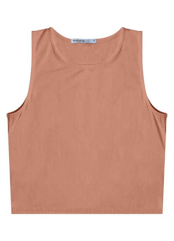 Endless - Regata de Viscotorcion Básica Feminina Marrom