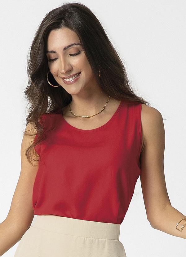 Habana - Regata Design Básico Estilosa Vermelho