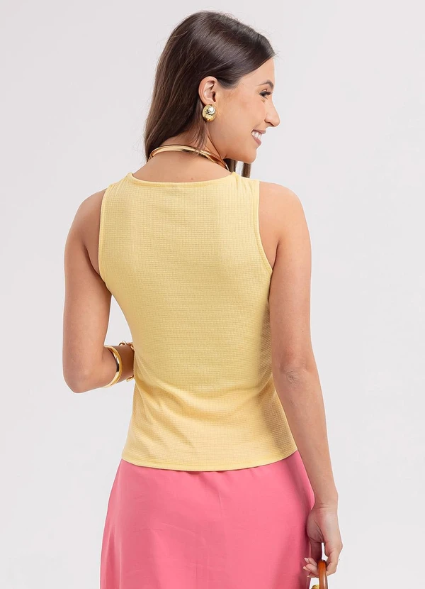 Habana - Regata em Canelado Amarelo 2