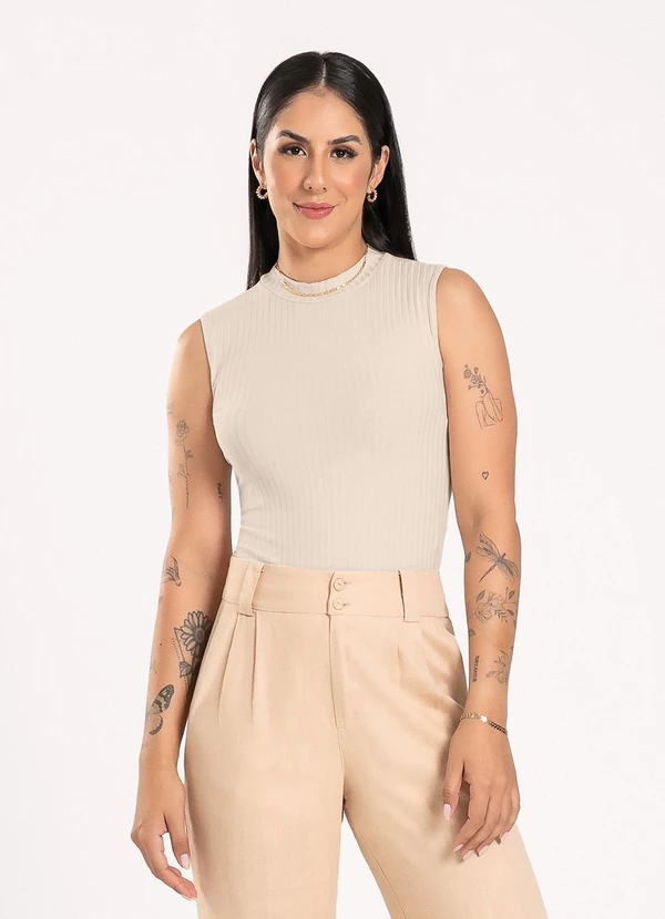 Cativa - Regata em Canelado Bege