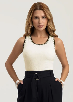 Gris - Regata em Canelado Bege - GRIS