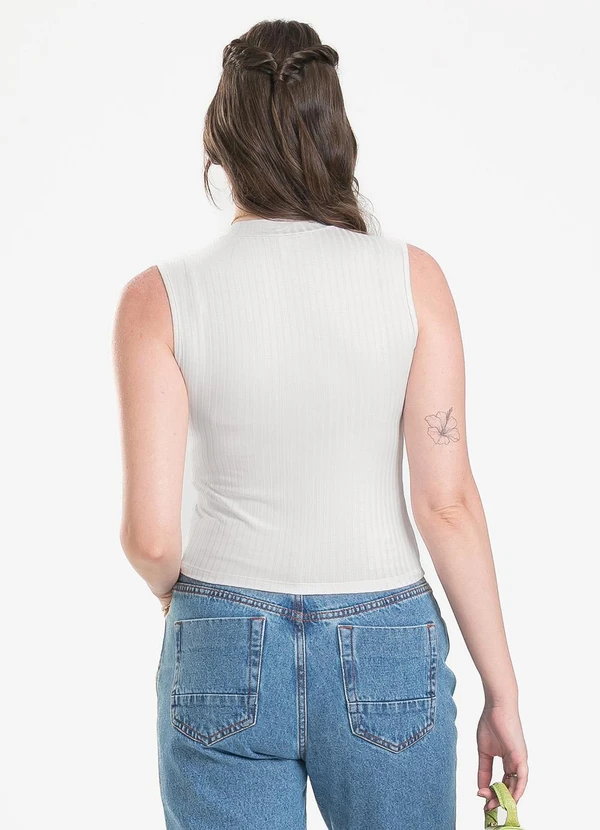 Cativa - Regata em Canelado Branco 2