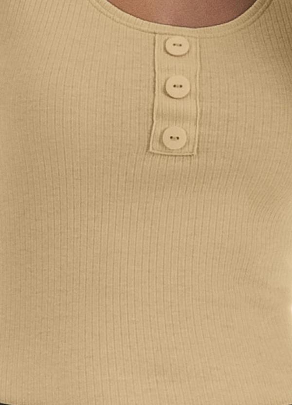 Habana - Regata em Canelado Caramelo 3