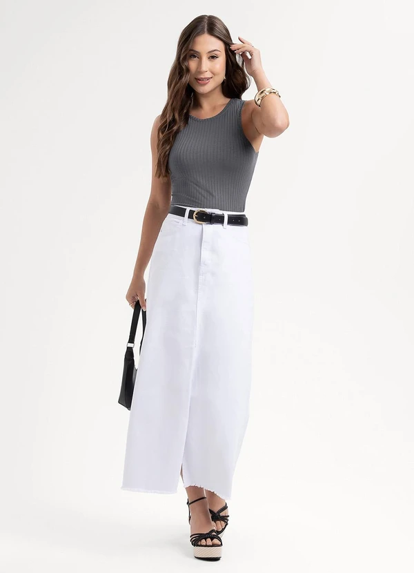 Habana - Regata em Canelado Cinza 3