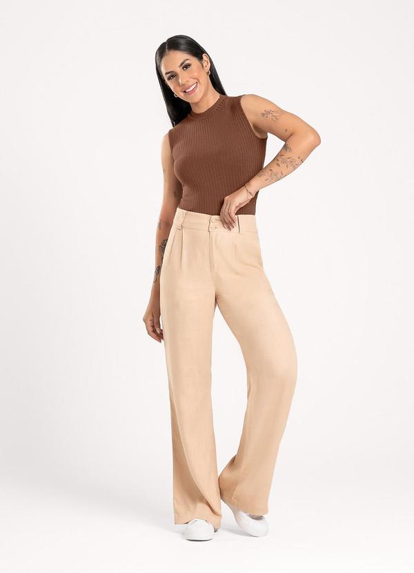 Cativa - Regata em Canelado Marrom Escuro 3