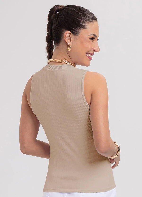 Habana - Regata em Canelado Marrom 2