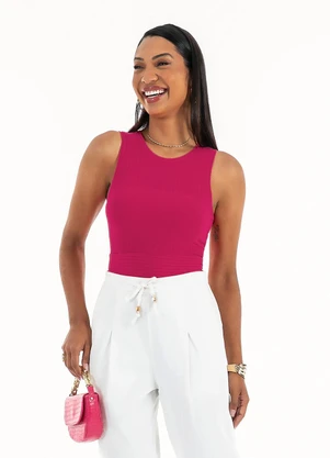 Habana - Regata em Canelado Pink - HABANA