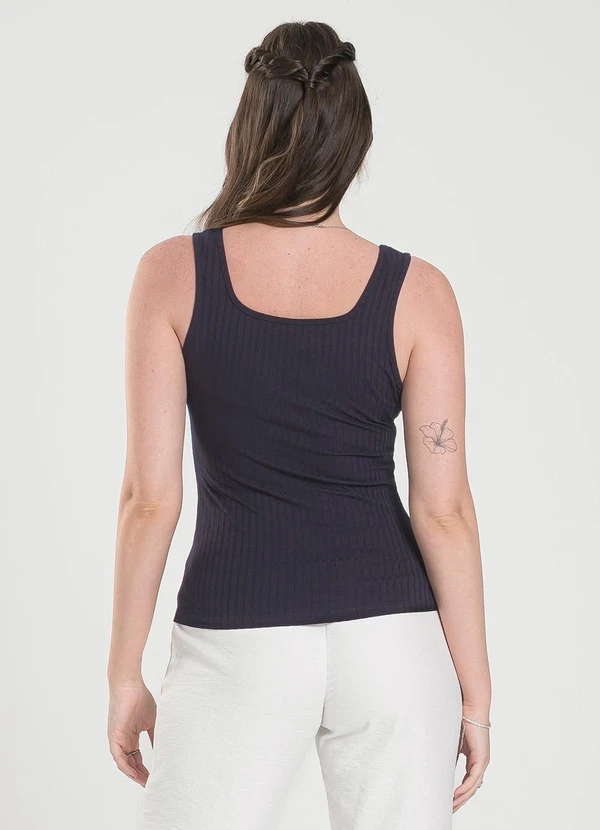 Cativa - Regata em Canelado Preto 2