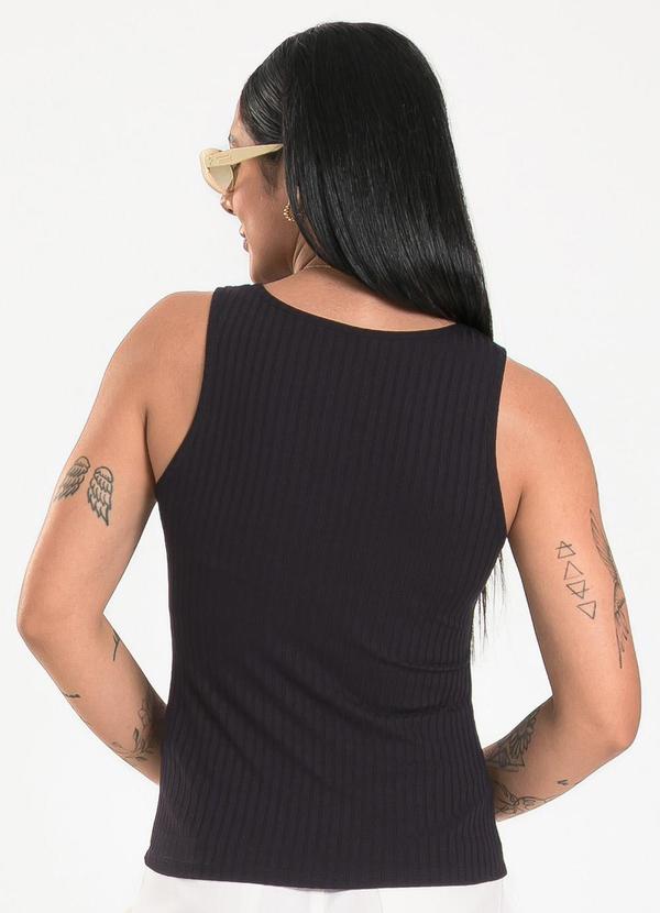 Cativa - Regata em Canelado Preto 2