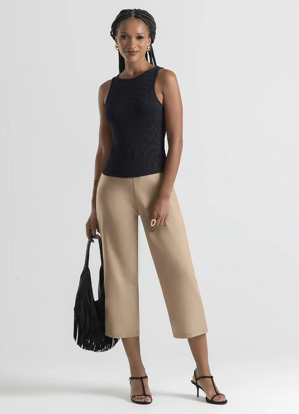 Cativa - Regata em Canelado Preto 3