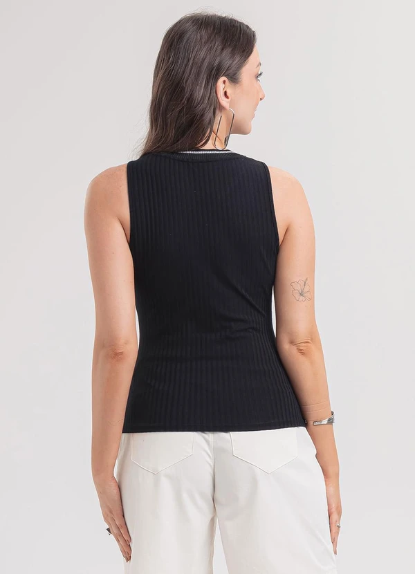 Habana - Regata em Canelado Preto 2