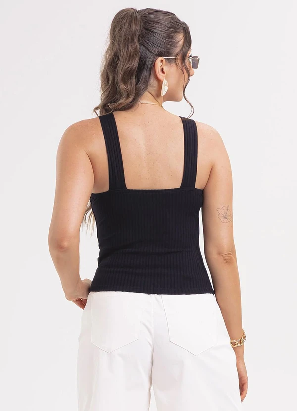 Habana - Regata em Canelado Preto 2