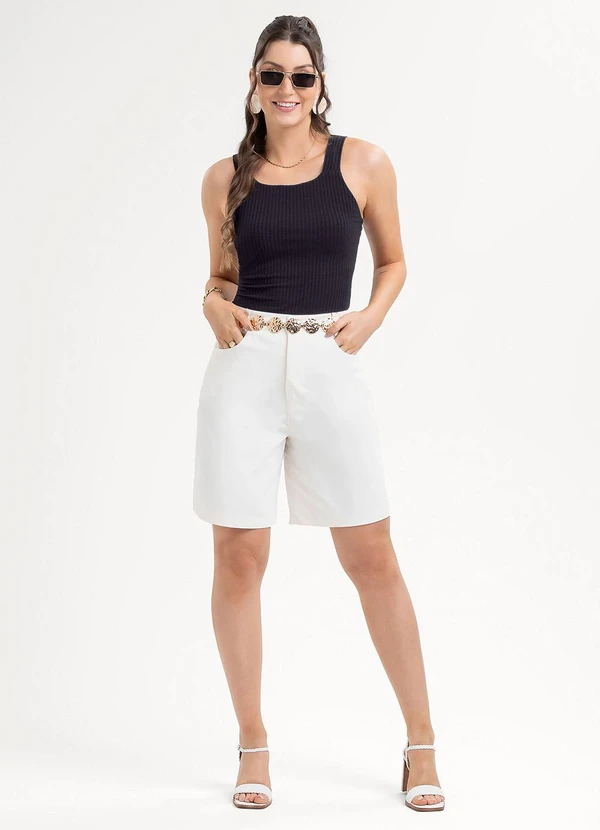 Habana - Regata em Canelado Preto 3