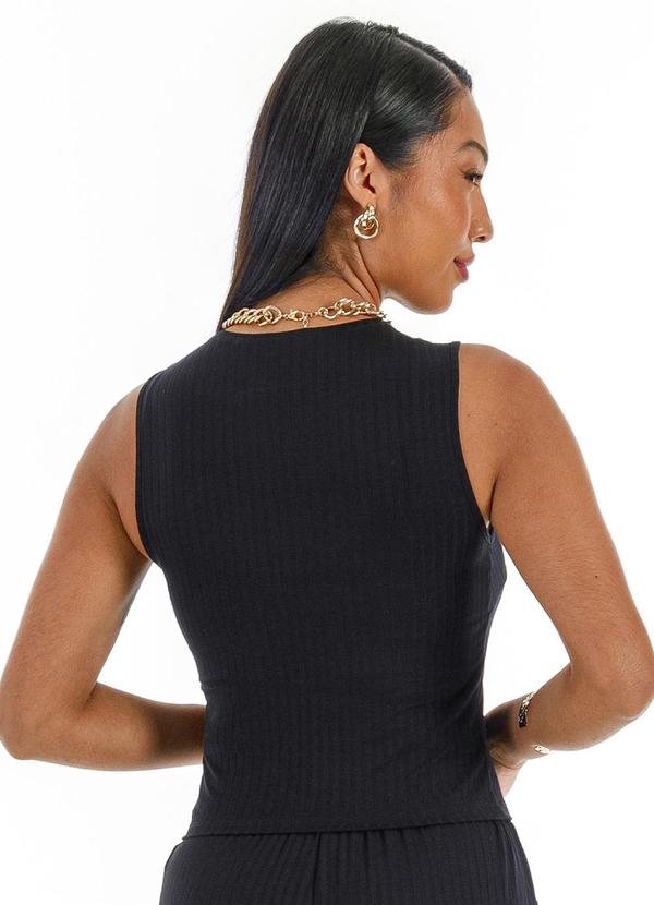 Habana - Regata em Canelado Preto 2