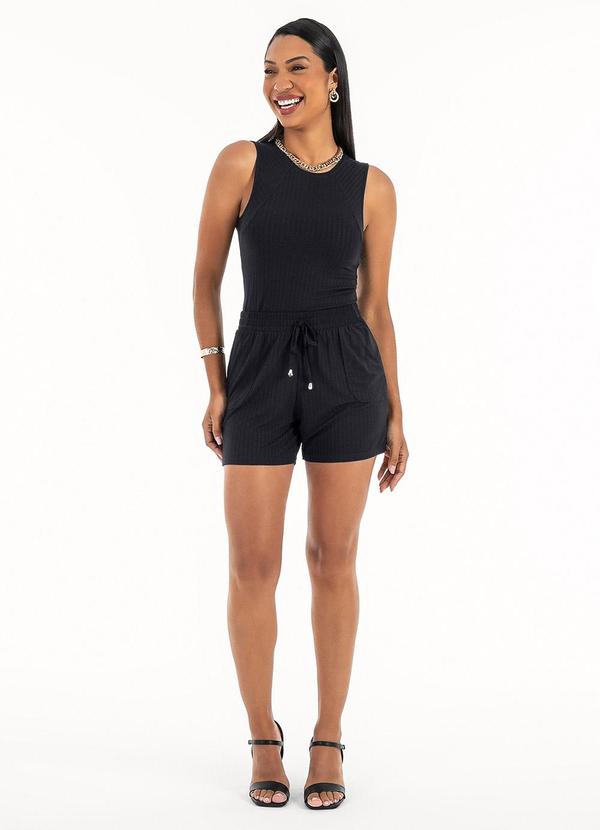 Habana - Regata em Canelado Preto 4