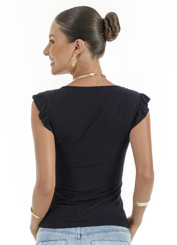 Habana - Regata em Canelado Preto 2