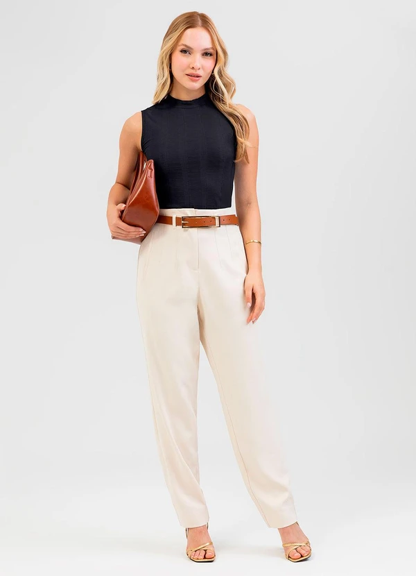 Cativa - Regata em Canelado Preto 3