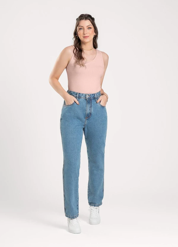 Cativa - Regata em Canelado Rosa Claro 3