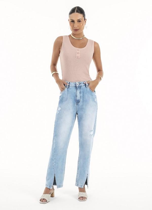 Habana - Regata em Canelado Rosa Claro 4