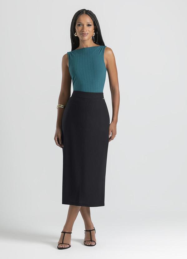 Cativa - Regata em Canelado Verde Escuro 3